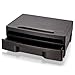 Officemate 2200 Series Executive Monitor Stand with Drawer, Black (22502)