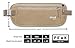 Peak Gear Money Belt for Travel - Large Size with RFID Blocking, Water-Resistant Nylon, and YKK Zippers (BLACK 1, LARGE)