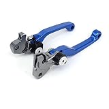 JFG RACING Billet Pivot Foldable Clutch Brake Lever For Yamaha YZ125 YZ250 15-16 YZ250X 16 YZ250F YZ426F YZ450F 09-16 Blue