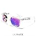 GloFX Ultimate Kaleidoscope Glasses - Clear - Rainbow EDM Rave Light Diffraction Eyewear (Clear)