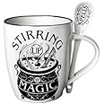 Pacific Giftware Stirring Up Magic Spells Tea Coffee Mug & Spoon Set Witches Brew