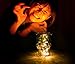 ASSIS Happy Halloween Portable Skull Lights Solar Glass Jar —Light up Scary Skeleton Halloween Prop Decoration Lamp Halloween Lanterns