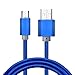2Pcs Pack USB Type C to USB A Cable, Data Sync Cord Charging Cable Charger for Samsung Galaxy Note 8, S8, S8 Plus, Nintendo Switch Pro Controller, LG G5 G6 V20 V30, HTC 10, and More