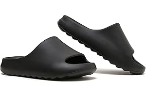 Unisex Slippers Slides for Women and Men, EVA Non-slip Super Soft Quick Drying Bathroom Shower Cloud Slippers, Lightweight Sp