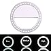 Rechargeable Selfie Light, IRuiYinGo LED Lighted RingLight 3-Level Brightness Mini Camera Light Clip on Phone Ring Light, White