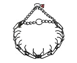Herm Sprenger Pinch/Prong Training Collar w/ Center Plate 3.2 mm Black Stainless Steel. Guaranteed Not To Rust!!