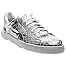 PUMA Men's Basket Classic Metallic Fashion Sneaker, Silver, 10.5 M US