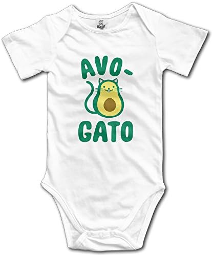 Avocado Cat Short Sleeve Snewborn Onesies
