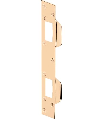 Door Guard Reinforcer - Extra Security Lock For 2-3/8 Inch Doors With 5-1/2 Inch Hole, Satin Brass