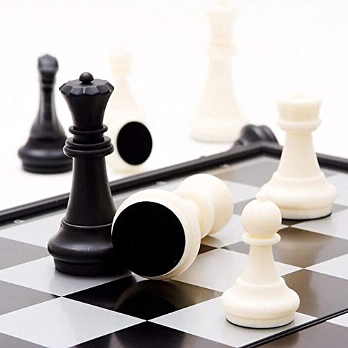 Magnetic Travel Chess Set with Folding Chess Board Educational Toys for Kids and Adults (12.6