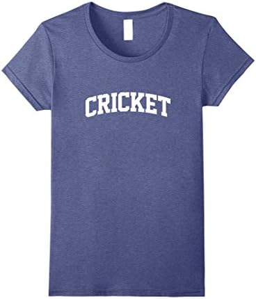 Womens CRICKET Arch T-Shirt Athletic Sports Gym Small Heather Blue
