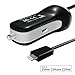Car Charger, Nexcon Apple MFi Certified 3.4A Lightning Car Charger with 3.3ft Integrated Built-in Apple 8-Pin Cable for iPhone 7/ 7 Plus 6s / 6/ Plus SE iPad Pro Air 2 mini 4/3 iPod 5 iPod Nano, Black