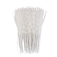 ULTNICE 100pcs String Pearls Sticks Bridal Wedding Pearl Bouquet Party Decor