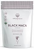 The Organique Co. Black Maca Root Powder - 16 Ounce - Certified Organic, Raw, Non-GMO Supplement - Energy, Female Fertility, Hormone Balance - Sustainably Sourced from Peru