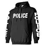 Police - Adult Unisex Warm Novelty Duty Hoodie