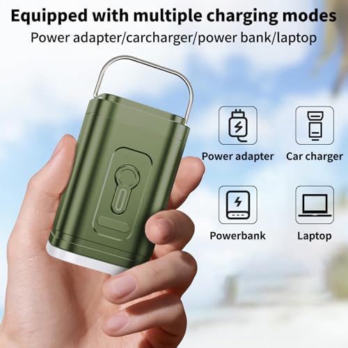 Electric Air Pump for Inflatables,Portable Rechargeable 2400mAh Quick-Fill Multifunction Inflatable Deflate Pump for Outdoor Camping, Paddling Pool Beach Toys,Vacuum Sorage Bags,Air Bed(Green)