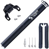 The Friendly Swede Portable Alloy Mini Bike Pump, Black