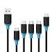 USB Type C Cable, iClever USB A 3.1 to Type C Cable (5-Pack, 1x1.7ft, 3x4.0ft, 1x7.2ft) Fast Charging and Data Sync Cable for MacBook, Samsung Note 8, S8, Nintendo Switch, Google Pixel, Nexus 6P 5X primary