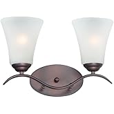 Maxim Lighting 12082FTOI Vital-2 Light Bath Vanity-14.5 Inches Wide by 9.5 inches high, Finish Color: Oil Rubbed Bronze