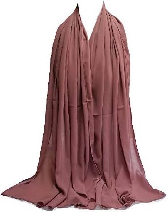 ZAR FASHIONS175X80 Maxi *Chiffon* Premium Quality Plain Scarf Hijab Sarong Showl Large Silk SACL CLOTHING