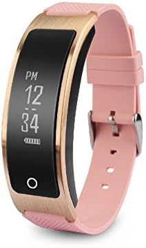 CYBORIS Fitness Tracker New Arrival Smart Sports Wristbands For Outdoor Sporting Dynamic Heart Rate and Blood pressure Monitor Bracelet Wristband For IOS IPhone and Samsung Android Phone (Pink)