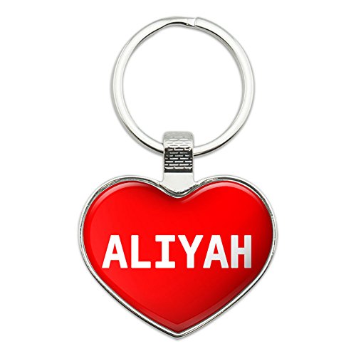 Graphics and More Metal Keychain Key Chain Ring I Love Heart Names Female A Alic - Aliyah