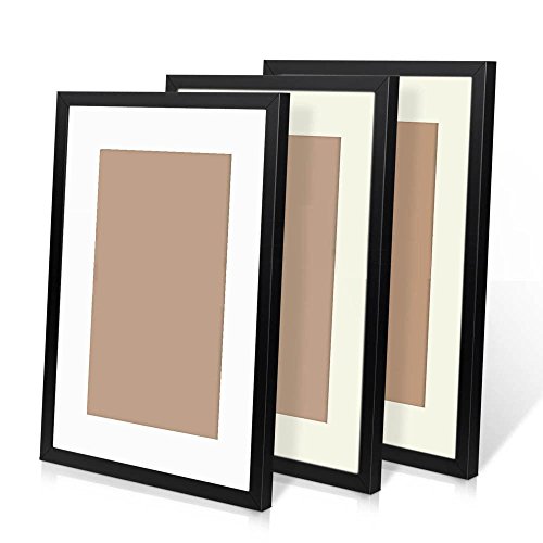 (Without photo) 3PCS A3 Wooden Photo Frame Wall Hanging Art Home Decor