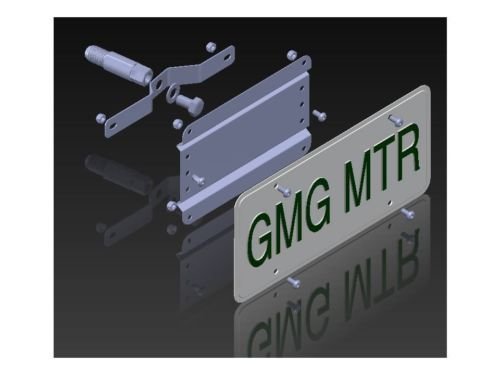 GMG Motorsports The NO Holes License Plate Bracket for The Porsche Cayenne Models up to 2018 (Will Work on Vehicles with Front sensors) No Drill Tow Hook License Plate Mount - Thumbnail 4