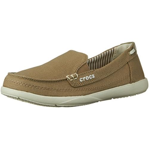 crocs women's walu canvas loafer