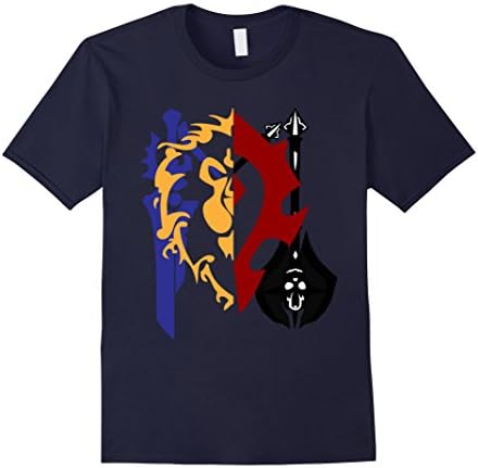 Men's WoW Horde Alliance T-Shirt 2XL Navy