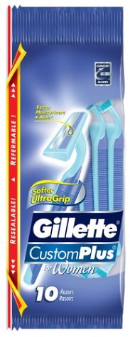 Gillette custom Plus senswomen bld 10's (047400115699)