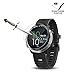 (4 Pack) Tempered Glass Screen Protector for Garmin Forerunner 645, AKWOX [0.33mm 2.5D High Definition 9H][Anti-Scratch] Premium Clear Screen Protector