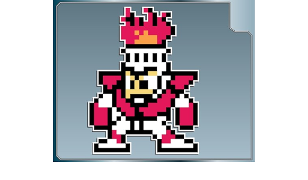 Amazon Com Fireman Sprite From Mega Man 8bit Vinyl Decal 4 Sticker 1 Automotive