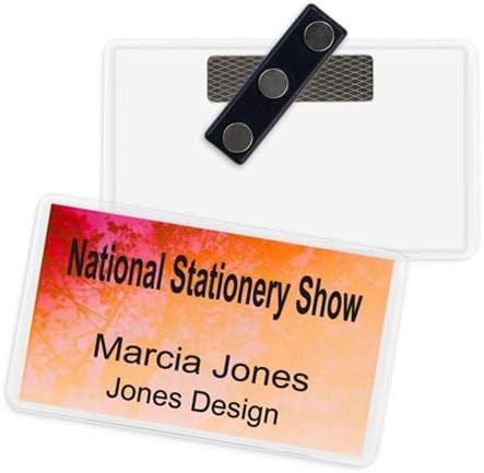 3 1/2" x 2" Business Card Holder - 3 Touchpoint Magnet - 50 per pkg