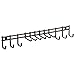 mDesign Closet Organizer Rack for Ties, Belts - Wall Mount, Bronze