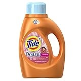 Tide Plus Downy April Fresh Scent HE Turbo Clean Liquid Laundry Detergent, 46 Ounce (24 Loads), 2 Count