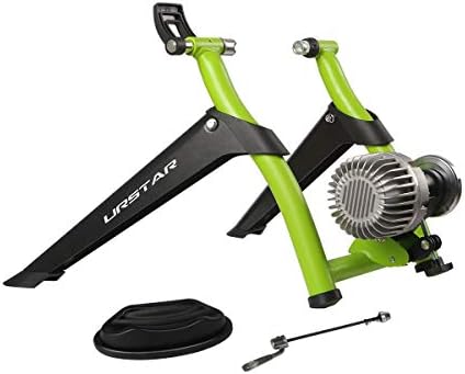 URSTAR Magnet Bike Trainer Stand - Bicycle Indoor Exercise Stand with Front Wheel Block and Skewer