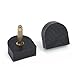 High Heel Tips Replacement Dowels Shoe Repair (6 Pair) - Black, Small