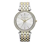Michael Kors Darci Mid-Size Goldtone And Silvertone Stainless Steel Three-Hand Glitz Watch