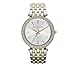 Michael Kors Darci Mid-Size Goldtone and Silvertone Stainless Steel Three-Hand Glitz Watch