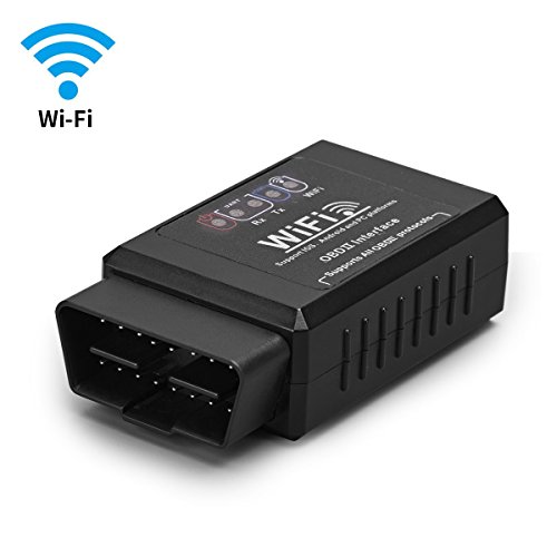 Car OBD2 Scanner,Automotive Engine Fault Code Reader CAN Scan Tool Connects Via WiFi with iOS, Android & Windows Device, Features 3000 Code Database, for Most Vehicles in The USA!