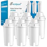 EXCELPURE JFC002 Replacement for Brita® Filter, Brita® Water Pitchers and Dispensers, Classic OB03, Everyday, UltraMax, Metro+, XL, Mavea® 107007 35557, 6PACK