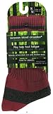 Incrediwear - Bamboo Charcoal Socks Hiking Tall Small/Medium Red