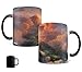 Morphing Mugs Thomas Kinkade - The Cross - One 11 oz Color Changing Heat Sensitive Ceramic Mug – Image Revealed When HOT Liquid Is Added!