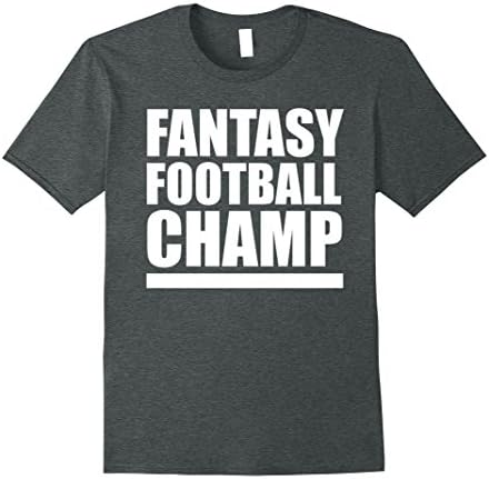 Mens Fantasy Football Champion Winner Prize Trophy Shirt 3XL Dark Heather