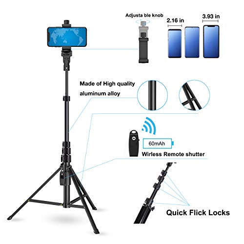 image for lifelimit Selfie Stick Tripod 54 Inch Wireless Remote Portable Extenda