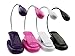 LED Clip on Reading Light Adjustable Neck Book Light Lamp 4pc Set, By Zakka Republic (R919A)