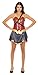 Women's DC Comics Wonder Woman Warrior Corset Skirt Halloween Cosplay Costume Set
