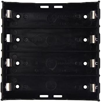Taoytou Battery Box Holder Batteries Case for 4x 18650 in Parallel 3.7V Pole Black