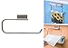 Chrome Paper Towel Holder Over Cabinet Door Soft Sponge Won't Scratch Your Cabinet Door,